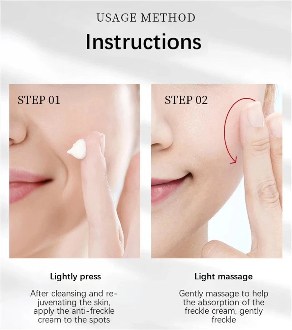 Play Video Powerful Spot-removing Whiten Cream Brighten Skin Fast Eliminates Melanin Pigmentation Melasma Dark Spots Korean Sk