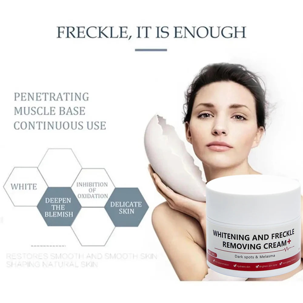 Play Video Powerful Spot-removing Whiten Cream Brighten Skin Fast Eliminates Melanin Pigmentation Melasma Dark Spots Korean Sk
