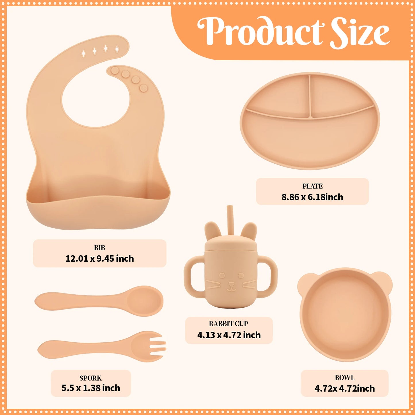 Best Selling Bpa Free Non Spill Bowl Silicone Baby Dinnerware Set Baby Weaning Set Baby Tableware Set for Kids Toddlers