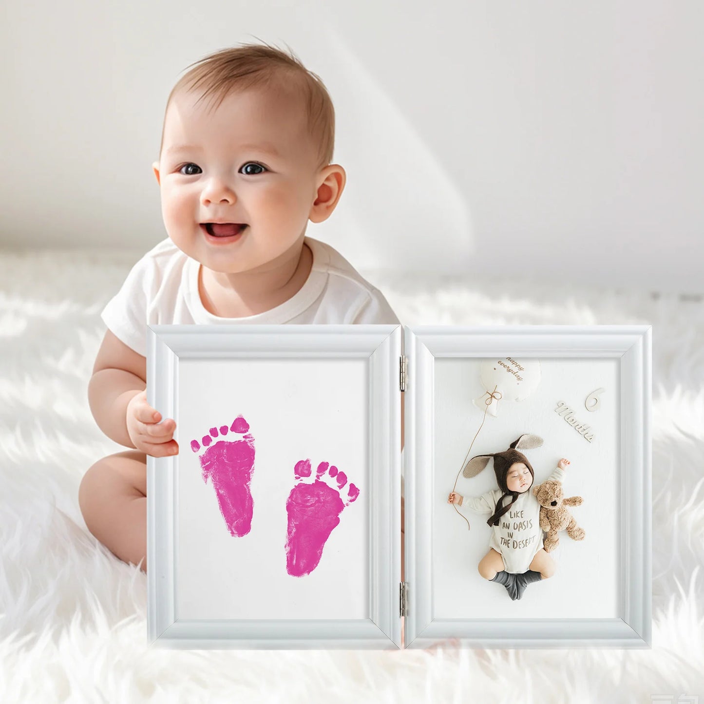 3 PCS Ink Pad Mess-Free Inkless Hand and Footprint Kit Baby Foot Printing Kit Cat and Dog Paw Print Kit for Babies and Pets