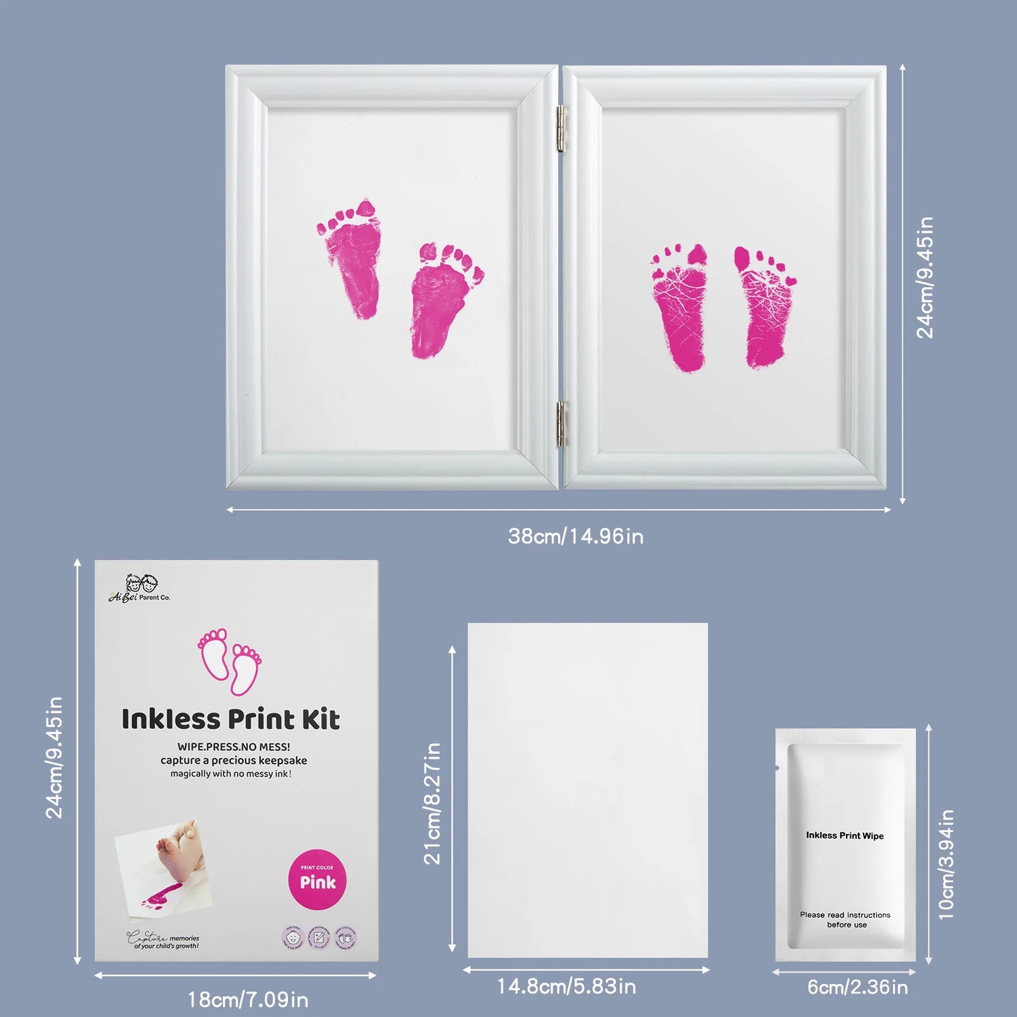 3 PCS Ink Pad Mess-Free Inkless Hand and Footprint Kit Baby Foot Printing Kit Cat and Dog Paw Print Kit for Babies and Pets