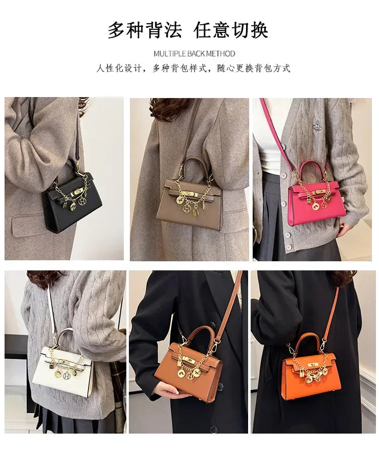 2025 Luxury Leather Tote Bag for Women - Minimalist Crossbody Purse, Premium Small-Batch Work & Office Handbag