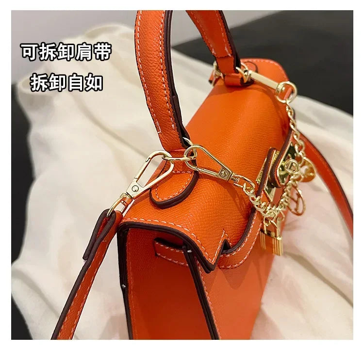 2025 Luxury Leather Tote Bag for Women - Minimalist Crossbody Purse, Premium Small-Batch Work & Office Handbag