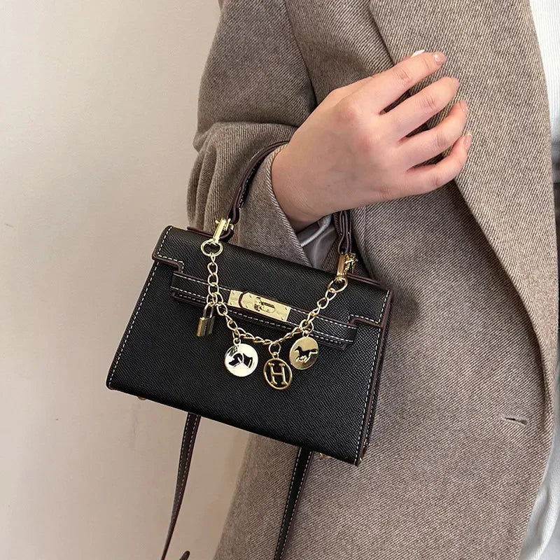 2025 Luxury Leather Tote Bag for Women - Minimalist Crossbody Purse, Premium Small-Batch Work & Office Handbag