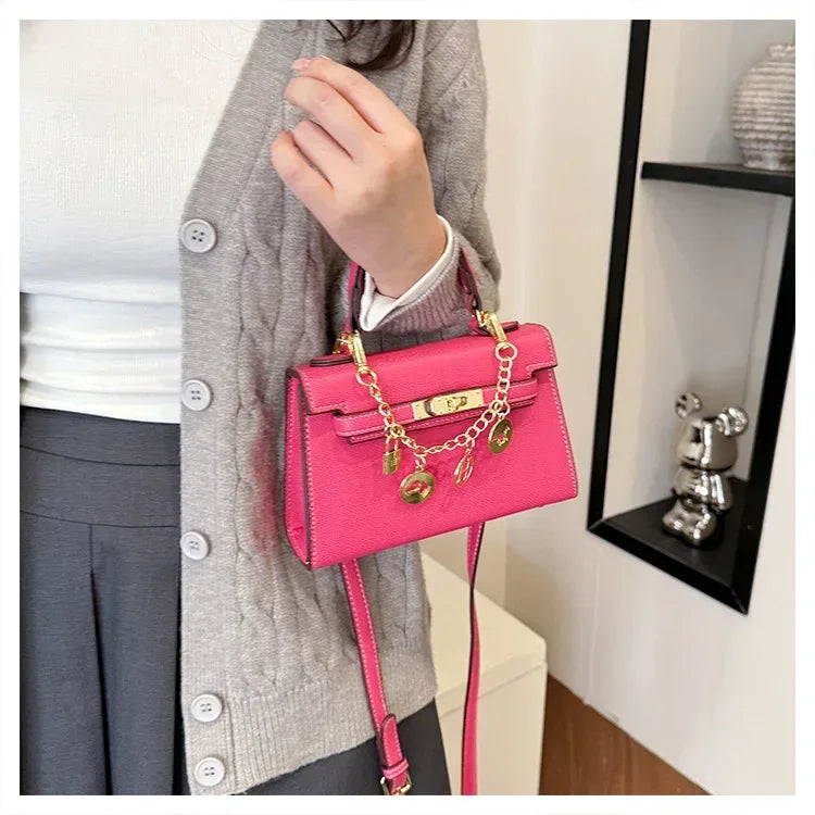 2025 Luxury Leather Tote Bag for Women - Minimalist Crossbody Purse, Premium Small-Batch Work & Office Handbag