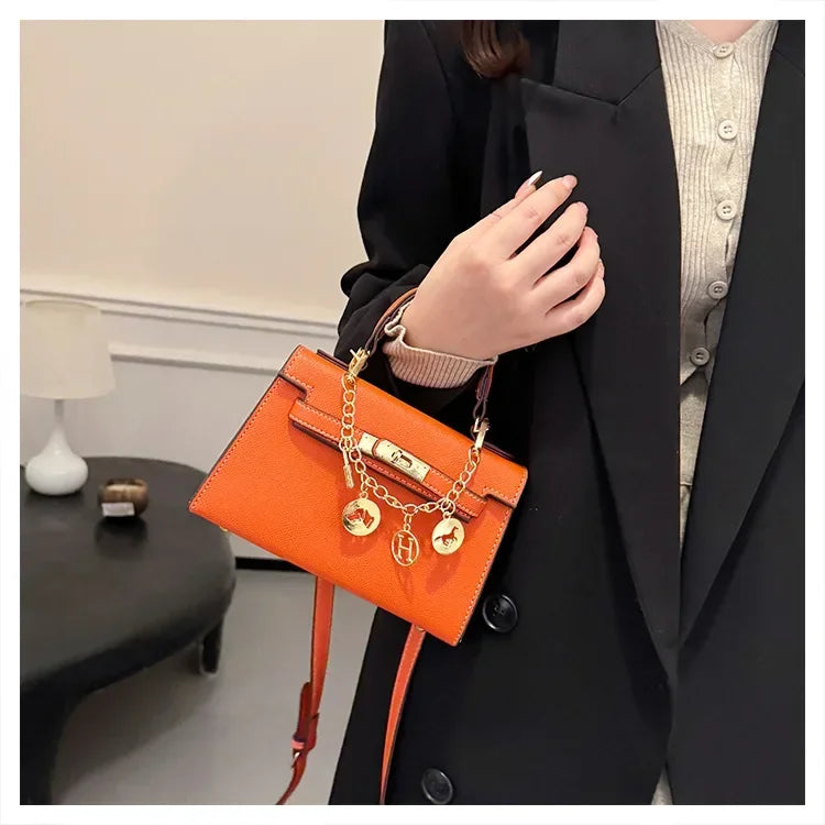 2025 Luxury Leather Tote Bag for Women - Minimalist Crossbody Purse, Premium Small-Batch Work & Office Handbag