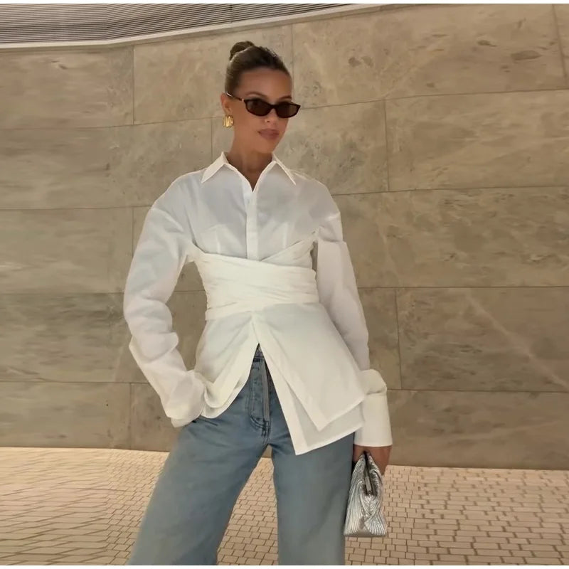 Fashion Solid Long Sleeve Shirts For Women Commute Elegant Single Breasted Blouse 2025 Holiday Summer Vacation Beach Street Tops