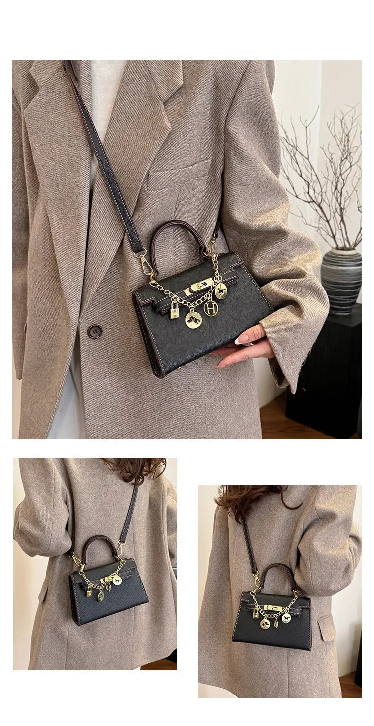 2025 Luxury Leather Tote Bag for Women - Minimalist Crossbody Purse, Premium Small-Batch Work & Office Handbag