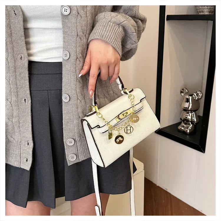 2025 Luxury Leather Tote Bag for Women - Minimalist Crossbody Purse, Premium Small-Batch Work & Office Handbag