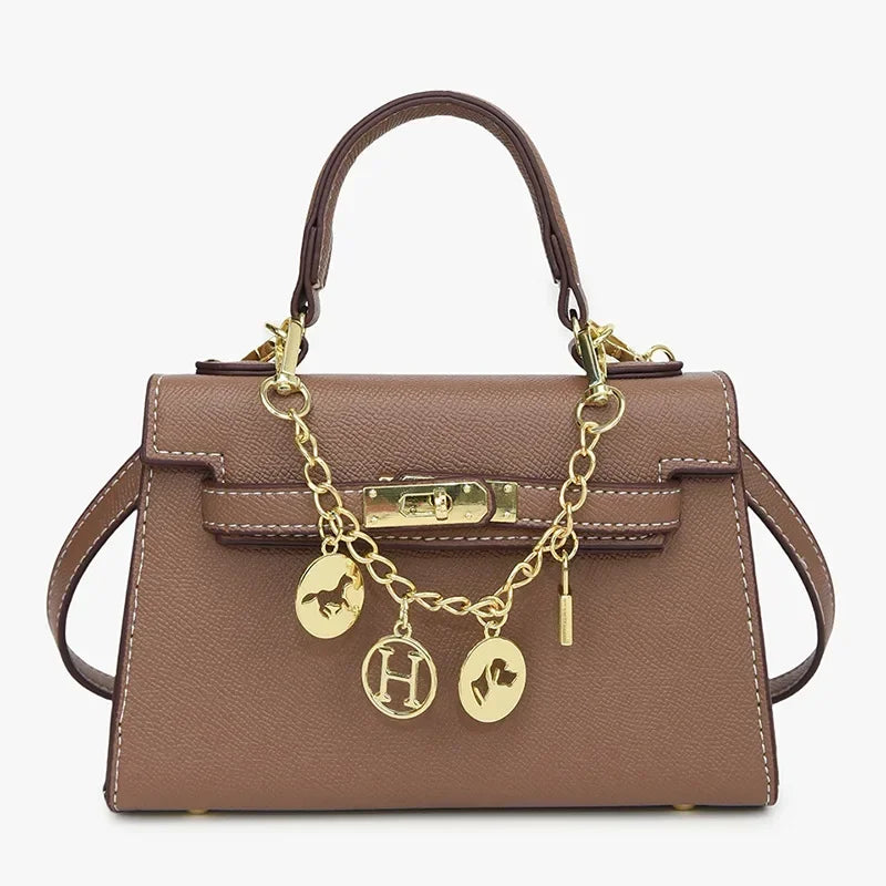 2025 Luxury Leather Tote Bag for Women - Minimalist Crossbody Purse, Premium Small-Batch Work & Office Handbag