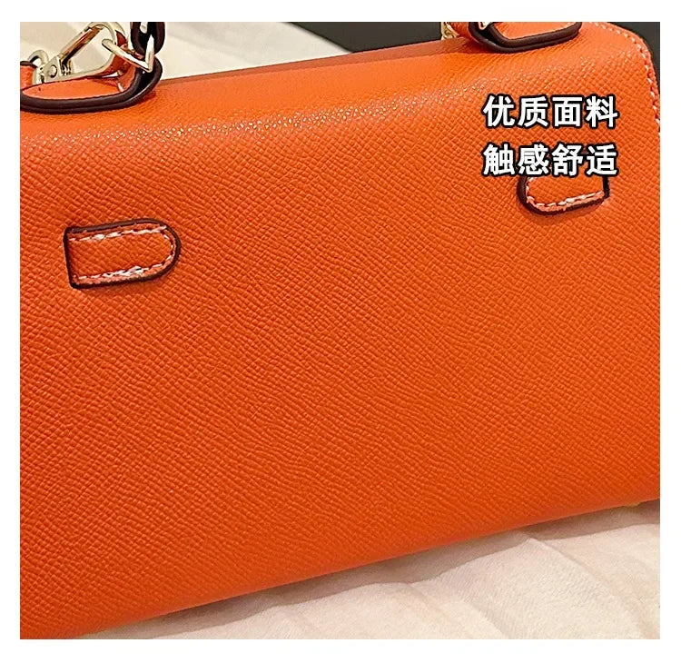 2025 Luxury Leather Tote Bag for Women - Minimalist Crossbody Purse, Premium Small-Batch Work & Office Handbag
