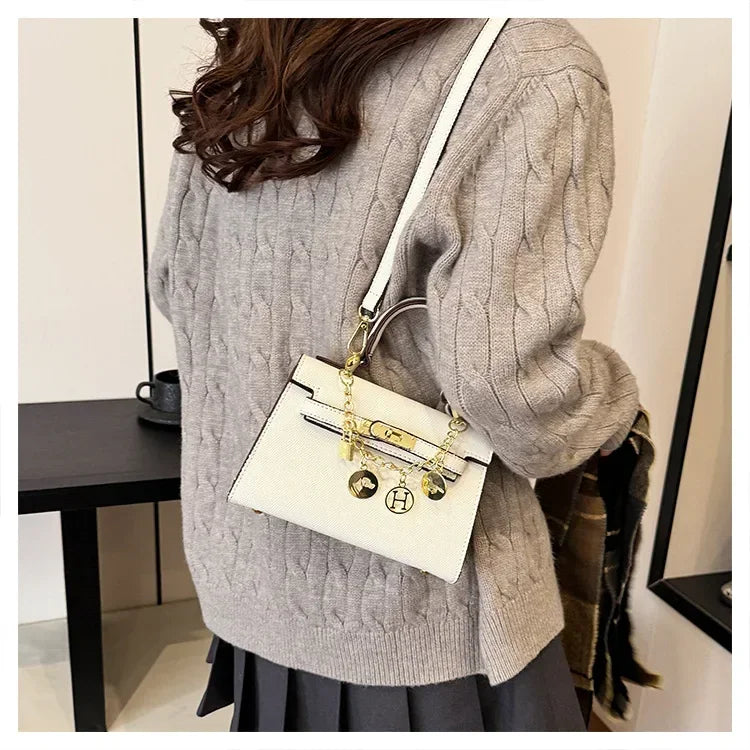 2025 Luxury Leather Tote Bag for Women - Minimalist Crossbody Purse, Premium Small-Batch Work & Office Handbag