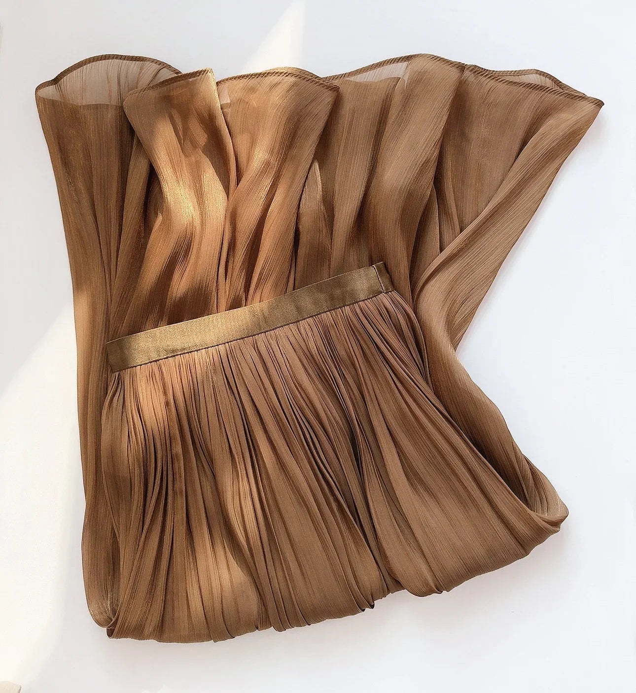 Skirts for Women Summer Pleated Temperament Half-body Skirt Slim Thin Section of The Long A-line Skirt Woman Clothing Streetwear